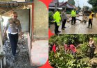 Kasat Lantas Polres Solok Kota Gencarkan Aksi Sosial Pasca Banjir, Bantu Warga Bersihkan Rumah dan Salurkan Bantuan